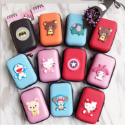 [Được chọn mẫu] Hộp bao đựng tai nghe cáp sạc airpods tiền xu có khoá kéo in hoạt hình MPK01